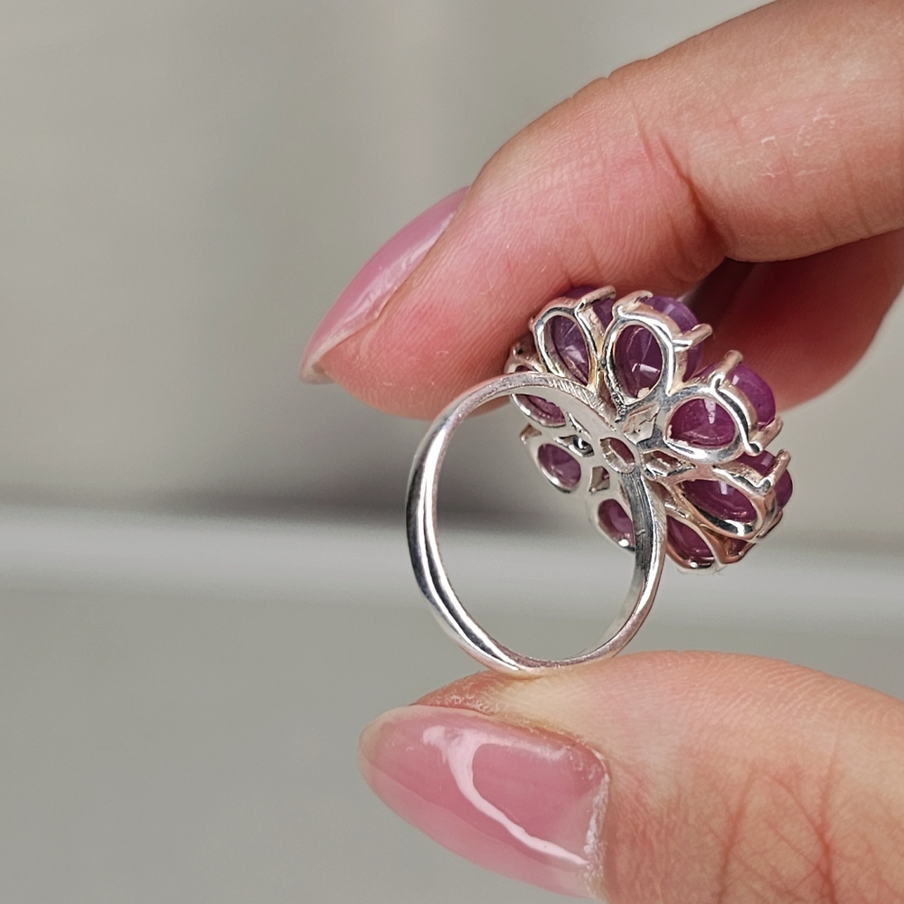 Real Ruby Ring Natural Ruby Size 5 - image 3